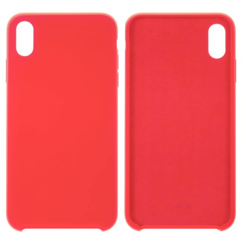 Чохол Baseus для Apple iPhone XS Max, червоний, Silk Touch, пластик, #WIAPIPH65 ASL09