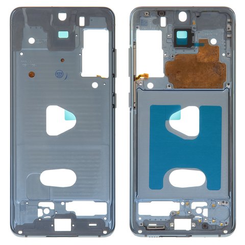 Середня частина корпусу для Samsung G980 Galaxy S20, G981 Galaxy S20 5G, синя, рамка кріплення дисплея, cloud blue