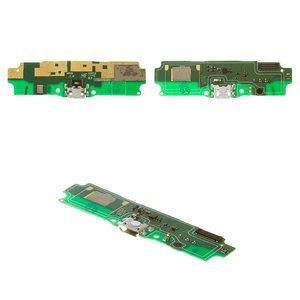 Шлейф для Xiaomi Redmi 5A, конектора зарядки, з мікрофоном, з компонентами, Original PRC , плата зарядки, після демонтажу, MCG3B, MCI3B