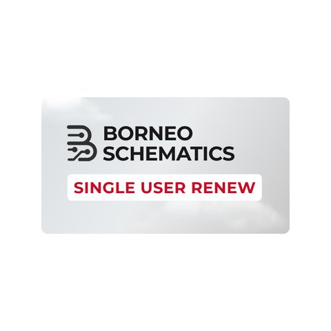 Продовження активації Borneo Schematics 1 користувач 12 місяців 