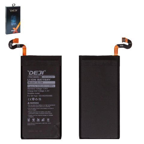 Аккумулятор Deji EB BG950ABE EB BG950ABA для Samsung G950 Galaxy S8, G950F Galaxy S8, G950FD Galaxy S8, Li ion, 3,85 B, 3220 мАч