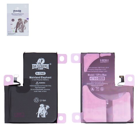 Аккумулятор Da Luxiang для Apple iPhone 13 Pro Max, Li ion, 3,85 B, 4780 мАч, повышенная ёмкость, original IC
