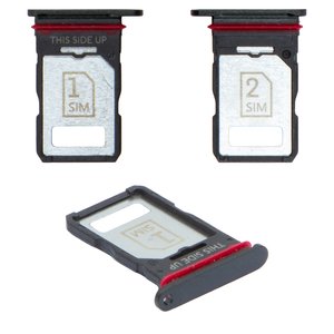 Тримач SIM карти для Motorola Edge 50 Ultra, сірий, forest grey