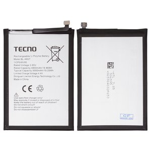 Акумулятор BL 49GT для Tecno Camon 17, Camon 17P, Spark 9 Pro, Li Polymer, 3,7 В, 5000 мАч, Original PRC 