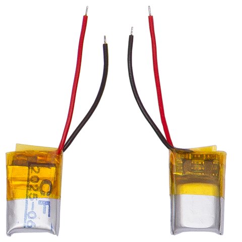 Аккумулятор 400911, 9 мм, 9 мм, 4,0 мм, Li ion, 3,7 В, 25 мАч, с контроллером