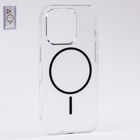 Чехол Fully PC MagSafe для iPhone 16 Pro, прозрачный, бесцветный, магнитный, пластик