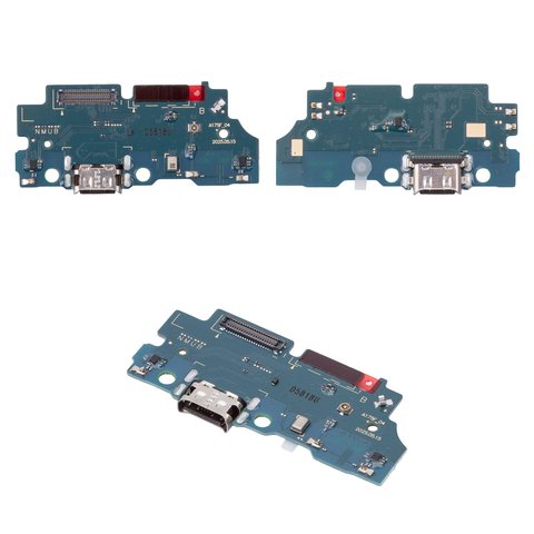 Шлейф для Samsung A175 Galaxy A17 4G, коннектора зарядки, с компонентами, Original PRC , плата зарядки