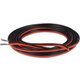 Провод двойной в силиконовой изоляции 18AWG, 0,82 мм², 1 м, черный, красный
